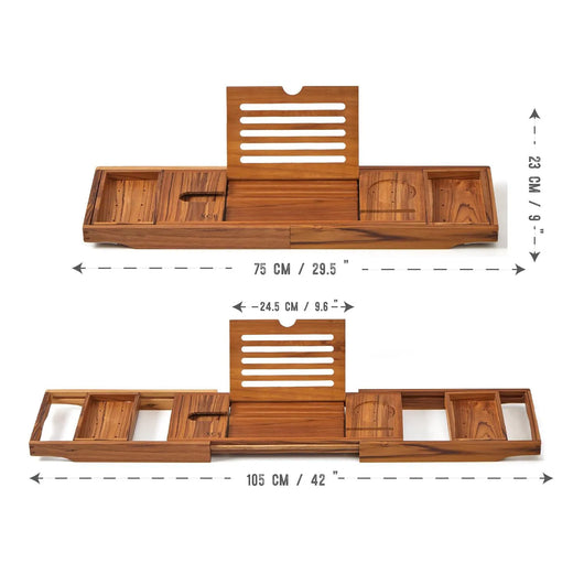 Uitbreidbare Teakhouten Badcaddy