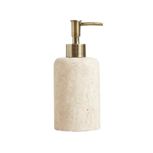 Natuurlijke Travertijn Zeepdispenser Roestvrij Staal/Gouden Pomp Luxe Moderne Marmeren Vloeibare Zeepfles Toilet Hotel Gebruik