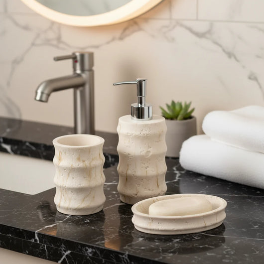 AUREA™ Travertine Badkamerset