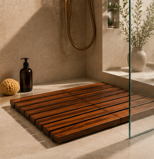 TERRA™ Opvouwbare Teakhouten Badmat